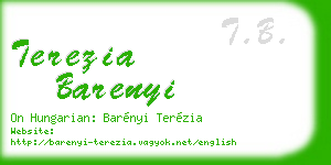 terezia barenyi business card